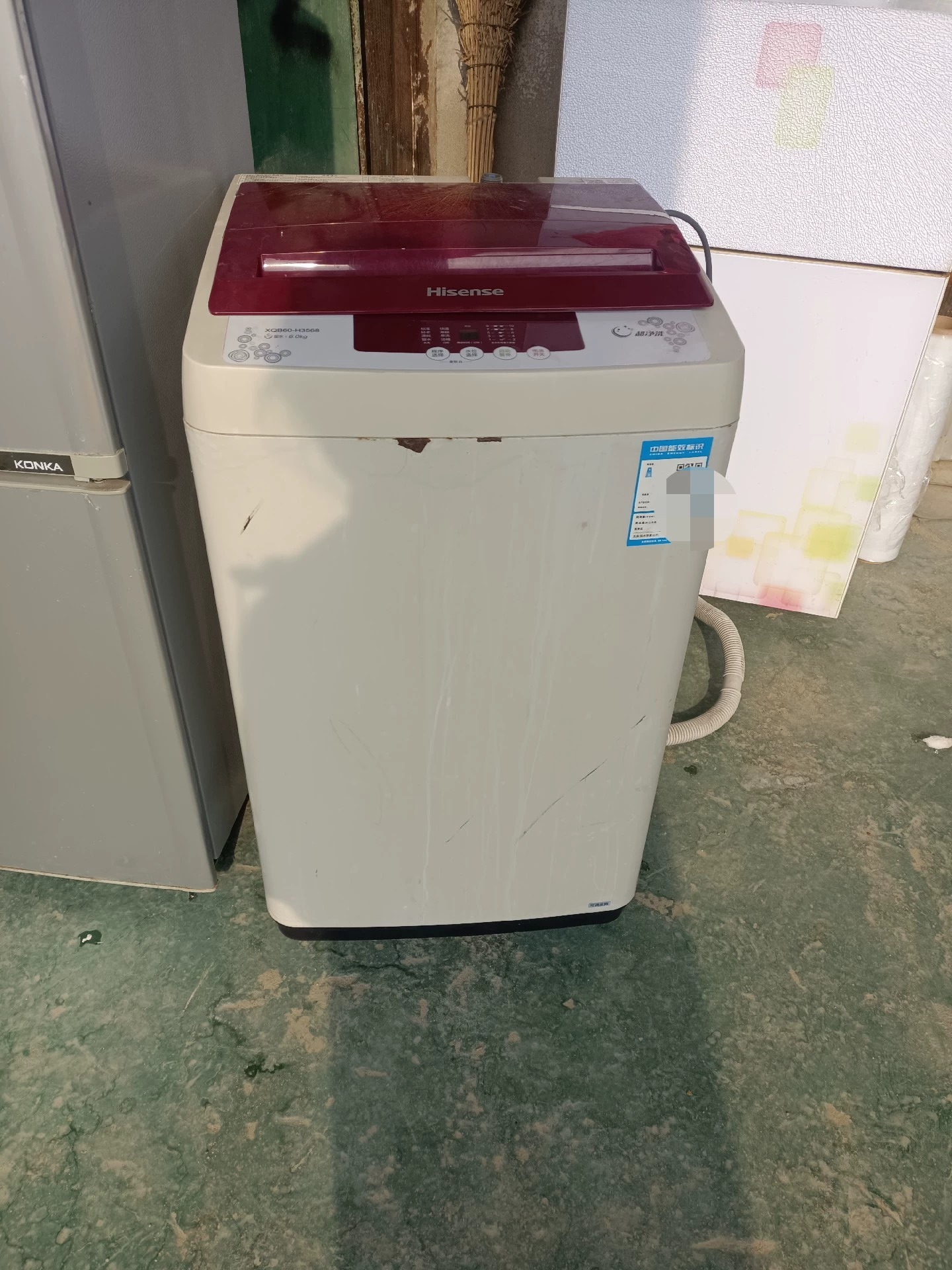 #洗衣机 个人闲置 出售一台二手海信6公斤波轮洗衣机 